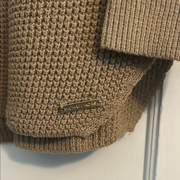 MICHAEL Michael Kors Tan Off-the-Shoulder Sweater - Picture 2 of 4